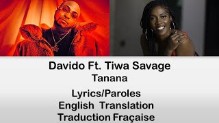 Davido - Tanana ft. Tiwa Savage Lyrics / English Translation / Paroles / Traduction Française