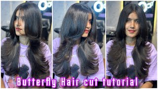 How to: 3 step Layer Hair cut at home/ Butterfly Hair Cut कैसे करे/Proper Guide/ easy way/step layer