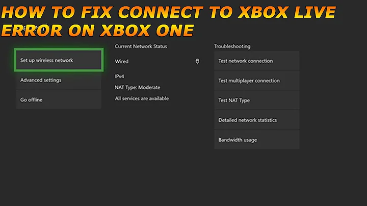How To Fix Connect To Xbox Live Error ON XBOX ONE