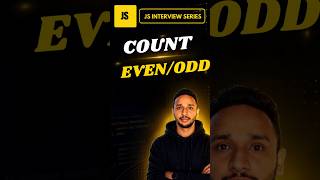 Count Even and Odd Numbers in Array | JavaScript Interview Question