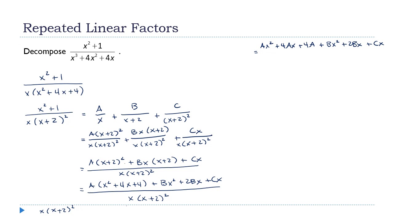 Partial Fractions Decomposition - YouTube