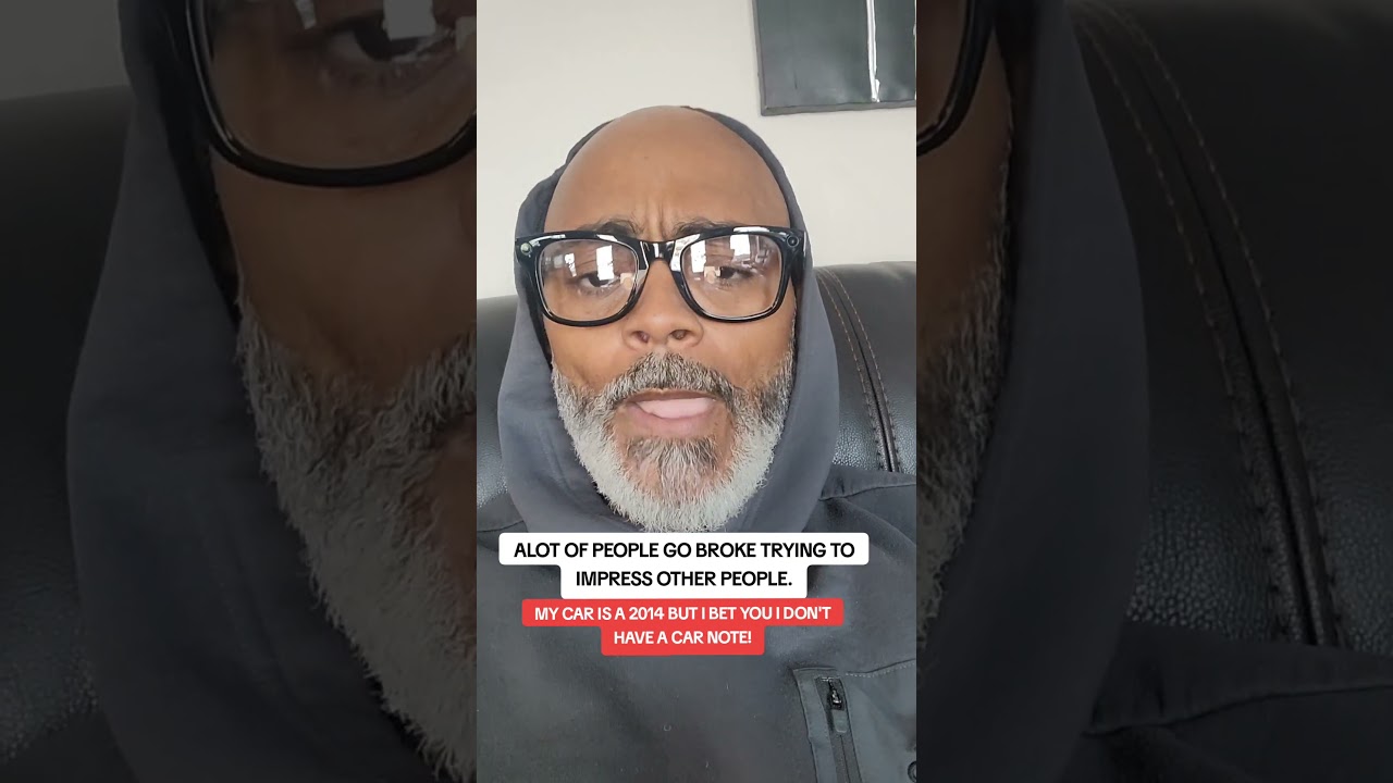 A lot of us don't have money, because we live beyond our means.