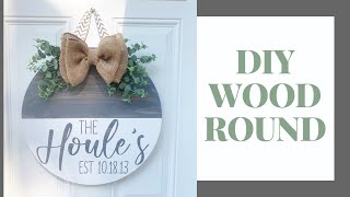 Diy Wood Round Diy Wood Door Hanger Wood Signs For Beginners Youtube Diy Wood Round Diy Wood Door Hanger Wood Signs For Beginners Youtube