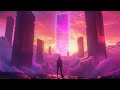 Luminary  epic futuristic music mix  powerful electronic ambient soundscape orchestral