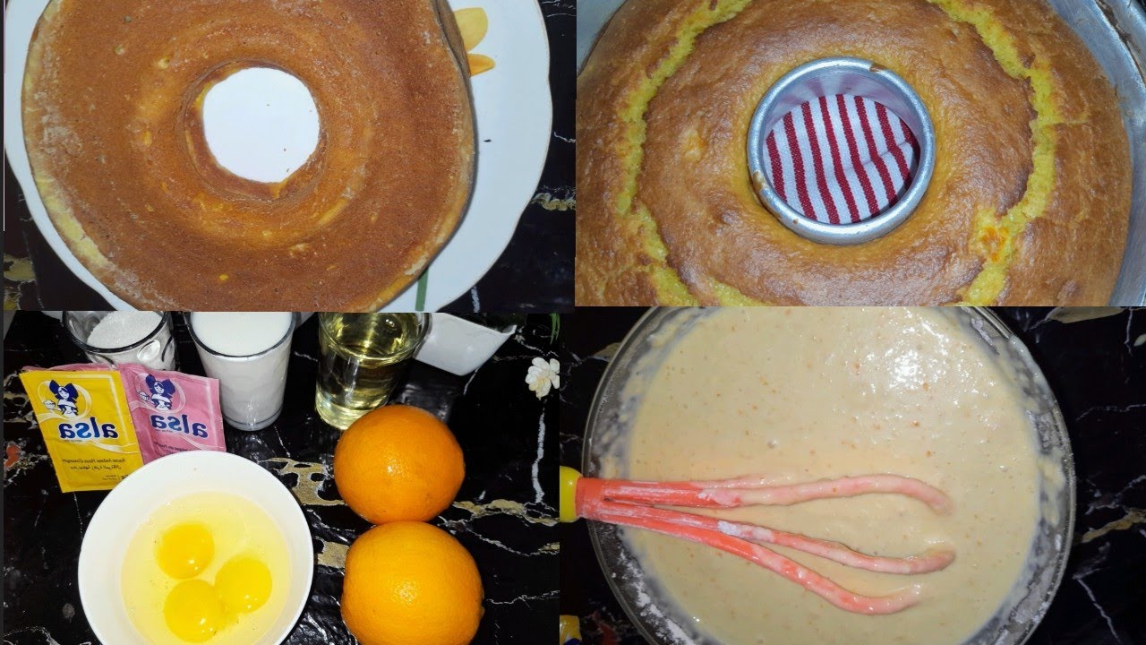 كيكة على طريقة برتقال صحية و سهلة مكونات منزل 🤏🏻