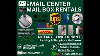 The Mail Center Mailbox Rentals, Shipping Fedexupsdhl, Notary Tech Store Titusville, Fl