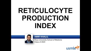 Reticulocyte Production Index