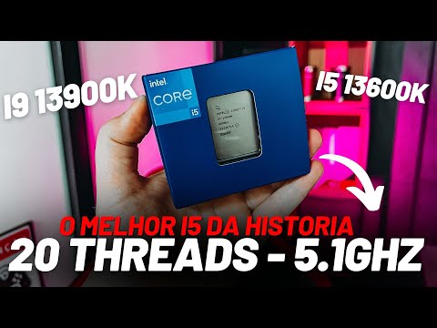 Chegou o Melhor I5 do Mundo!!! Intel Core I5 13600K 20 Threads e Core I9 13900K 32 Threads