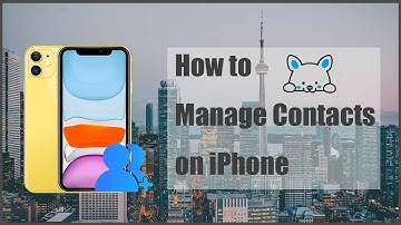 Manage/Edit/Create/Delete/Backup Contacts on iPhone 12(Pro)