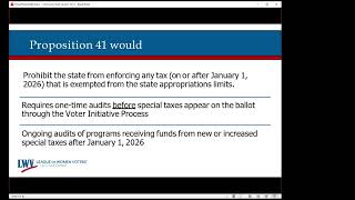 Proposition 41: Prohibits New State Taxes That Exclude Revenues from State Spending Limit.
