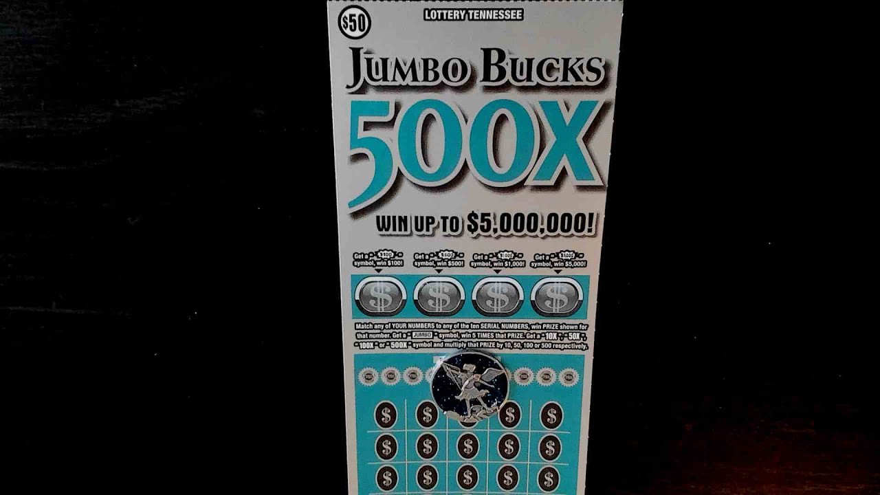 📢500X JUMBO BUCKS 50 TN LOTTERY SCRATCH OFF TICKET 📢GOT A WINNER
