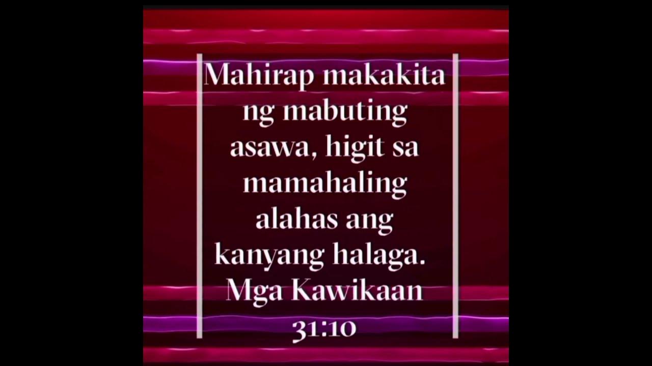 mga-kawikaan-31-10-bible-kawikaan-youtube