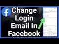 How To Change Login Email On Facebook (New Primary Email)