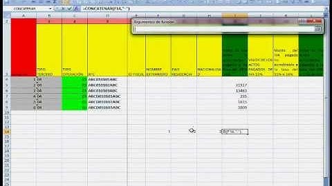 CONCATENAR Excel 2007