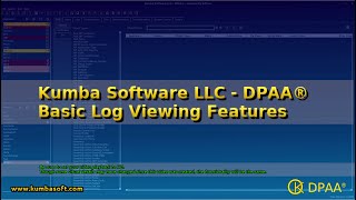 DPAA® - Basic Log Viewing Features