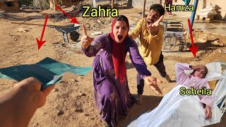 Soheila Is Poisoned By Crazy Zahra And Hamza Becomes Suious Of Zahra And Has A Fight With Him.