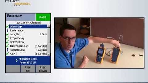 Certifying a Cat 6A Patch Cord (DTX CU 103): By Fluke Networks