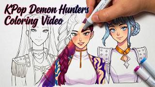 Information KPop Demon Hunters Coloring Pages / How to Color Rumi Mira Zoey / HuntrixGolden Guide