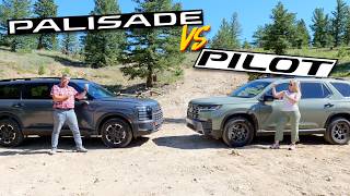 2026 Honda Pilot TrailSport vs Hyundai Palisade XRT Pro - One Of These Is Clearly Better Off-Road!