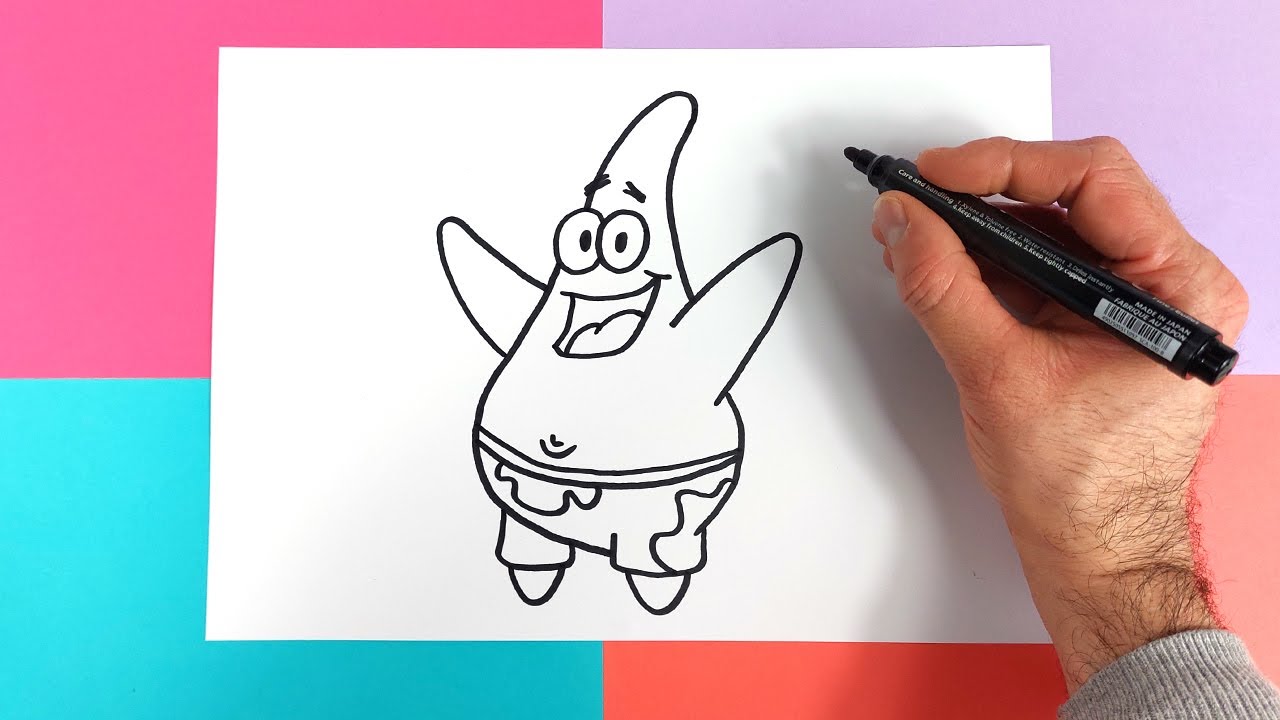 Comment dessiner Patrick de Bob l'éponge ? - YouTube