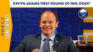 GM Kevyn Adams After First Round of 2021 NHL Draft | Buffalo Sabres