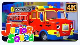 halloween wheels firetruck spooky rhyme kids song