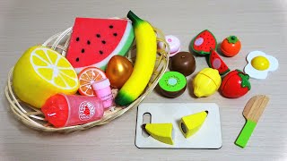 Relaxing Cutting Fruits & Vegetables ASMR ☆ Slime ,Squishy& ingredients.strawberry juice,watermelon.