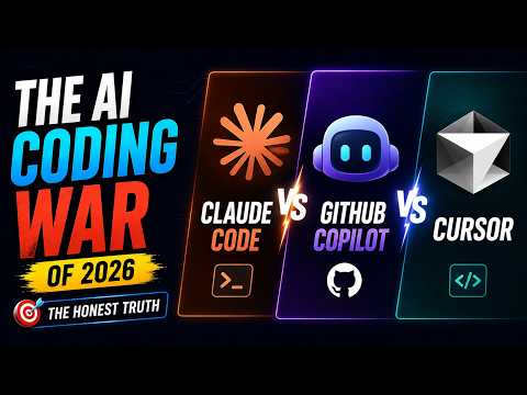 The AI Coding War of 2026 ⚔️ | Claude Code vs Cursor vs GitHub Copilot (Honest Comparison)