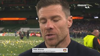 Xabi Alonso - Reaktion auf die Niederlage im Finale - Europa League Atalanta 3:0 Bayer Leverkusen