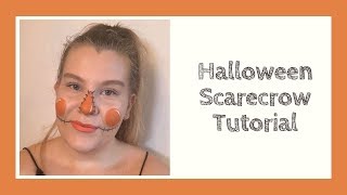 EASY HALLOWEEN SCARECROW MAKEUP TUTORIAL | EMMA BJERRE