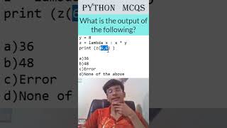 Famous Python Programming MCQ Explained | Learn Python in a Minute #infytqmcq #infytq #shorts #python Profile
