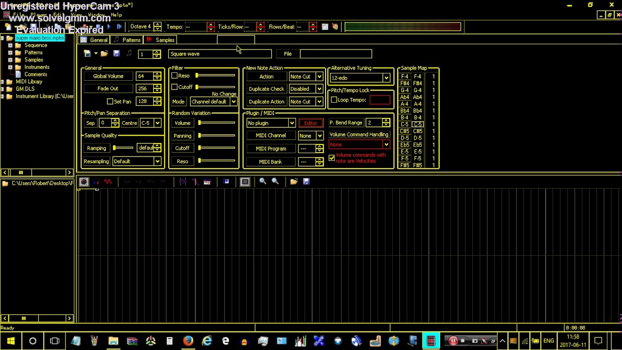 Super Mario Bros. theme but it's midiflipped