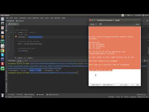 Instagram profile scrapping | Web Scrapping | Data Extraction | Python | PyCharm