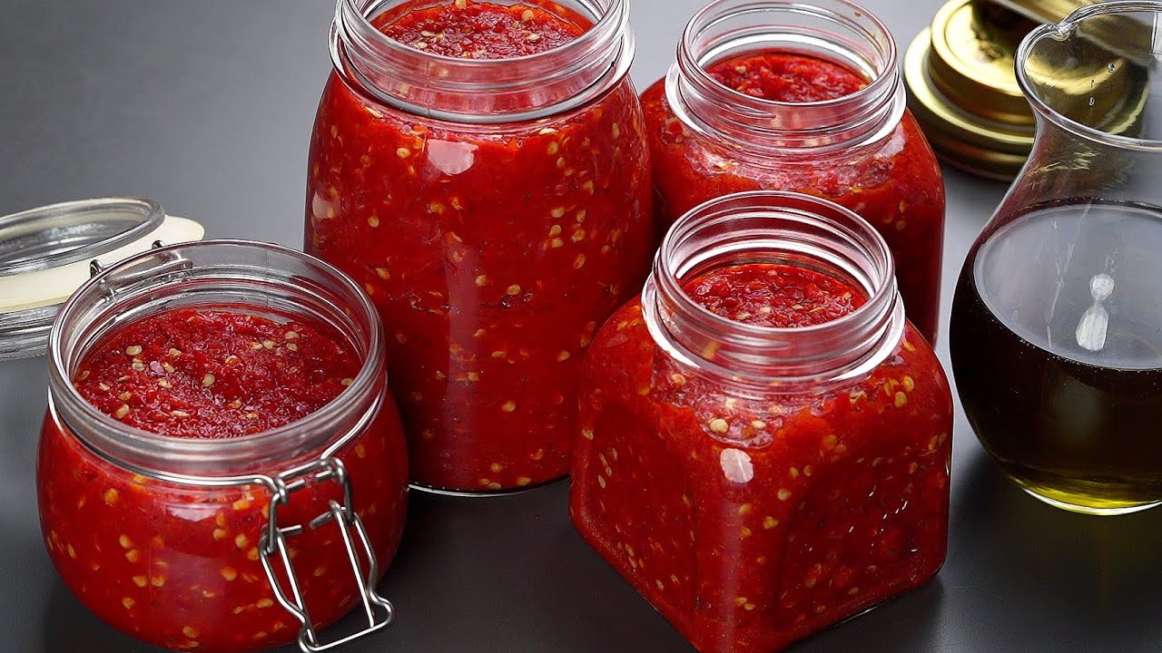 فلفل شطة او هريسة بطريقتي المعتمدة 🌶 وكمان مربى فلفل خرافي ادمان لعشاق الفلفل