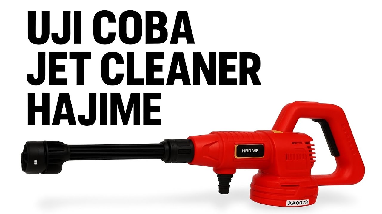 Jet Cleaner Cordless Hajime. Power kuat,tidak boros air - YouTube