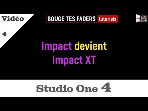 Studio One 4, les nouveautés (4/5) : Impact devient Impact XT