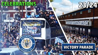 Stockport County CHAMPIONS Victory Parade + Player Awards 2023/24