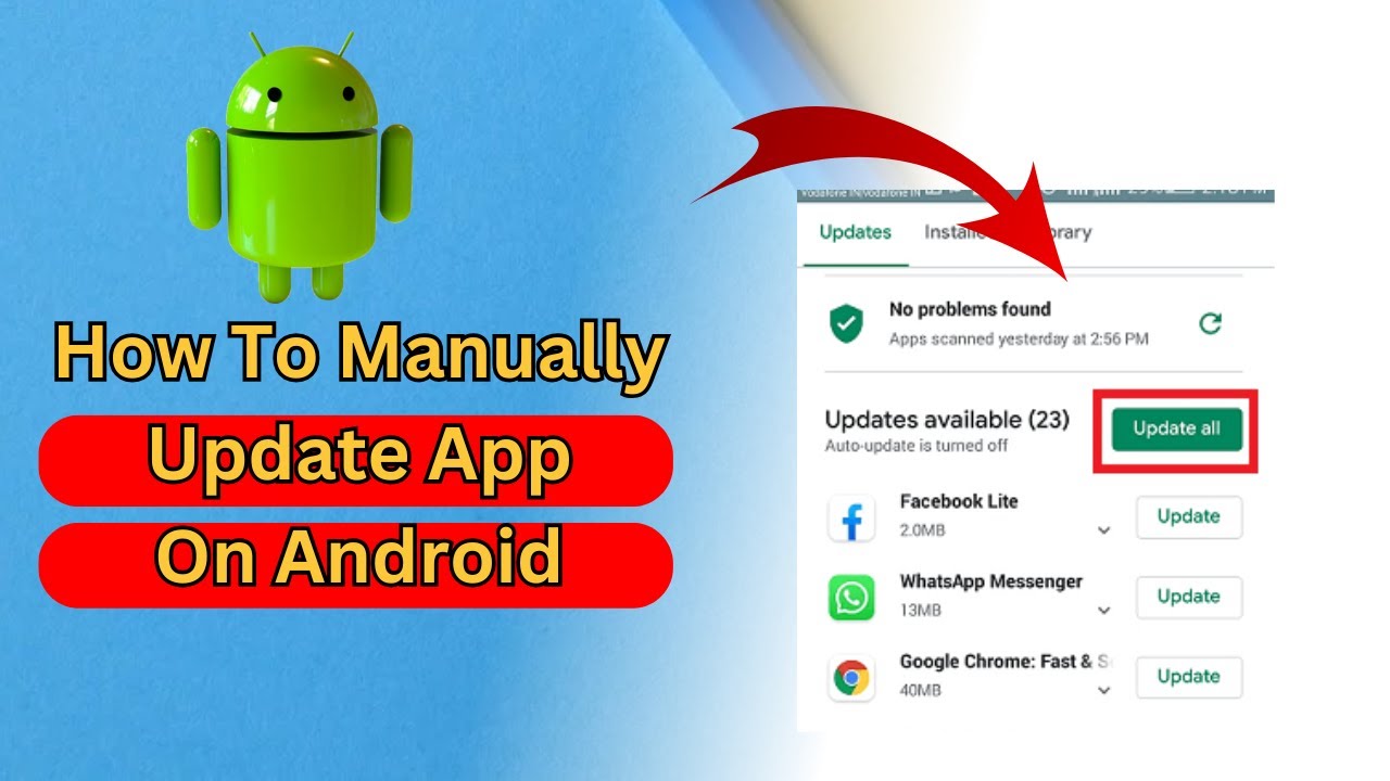 How to Manually Update Apps on Android - Easy Guide - YouTube