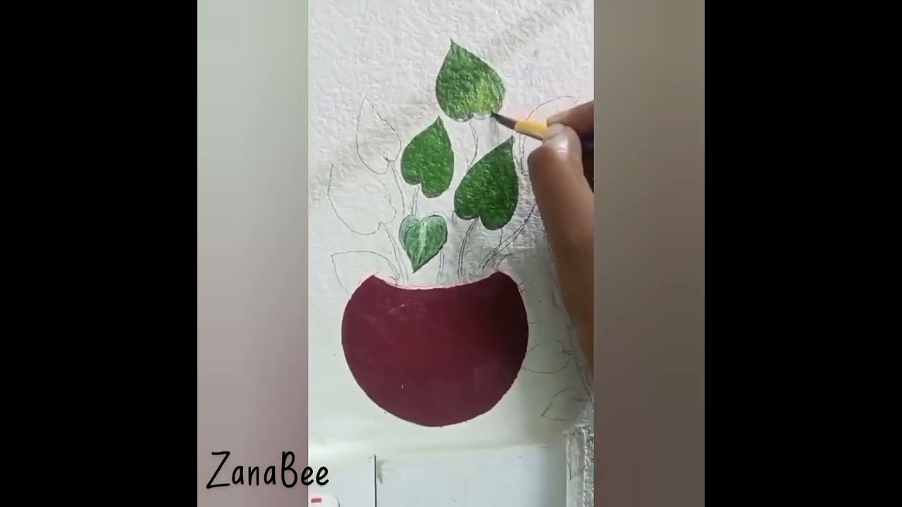 Hostel room wall painting 🍀 