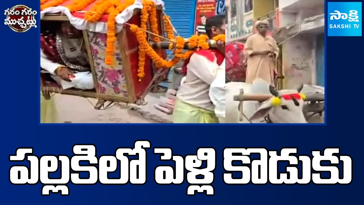 పల్లకిలో పెళ్లి కొడుకు | People Shocked by Traditional Wedding in Uttar Pradesh | Sakshi TV