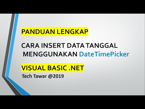 VB .NET - Cara Insert Data Tanggal Menggunakan DateTimePicker
