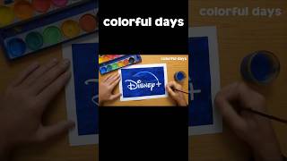 Disney+ logo painting