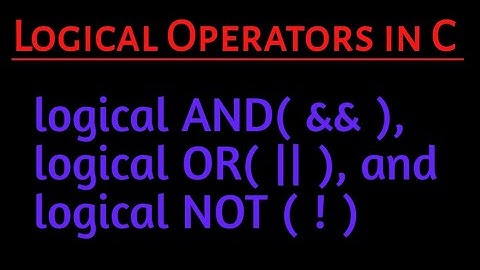 //Logical Operators in C language in Telugu//diploma//engineering//ECE//AND(&&),OR(||), NOT(!)//
