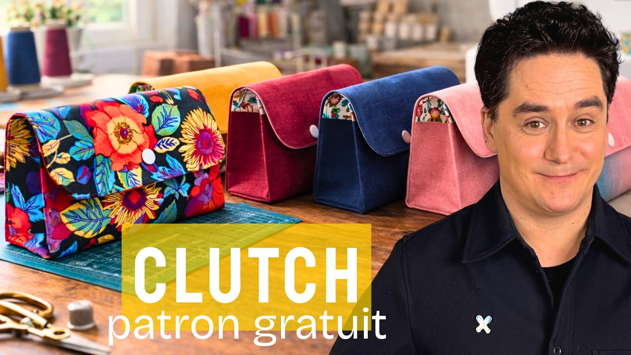 Coudre un CLUTCH en 20 minutes : parfait pour débuter !