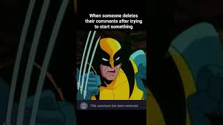 Buncha egg-sucking pieces of gutter-trash #wolverine #xmen #xmen97 #marvel #xmenmemes #marvelmemes