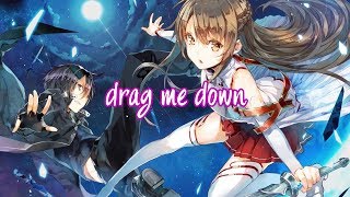 Nightcore - Drag Me Down (Switching Vocals) chords