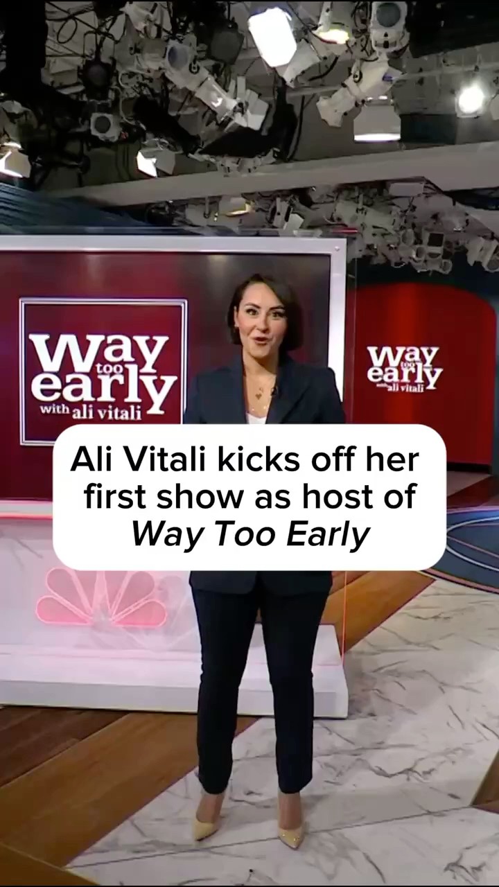 Ali Vitali kicks off her first show as host of Way Too Early