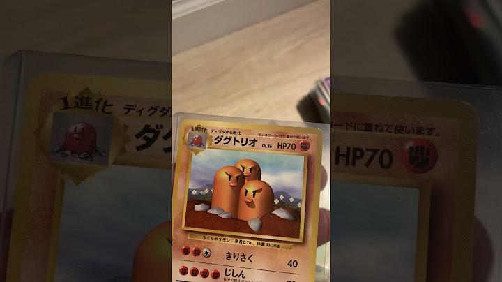 How much is a dugtrio pokemon card worth