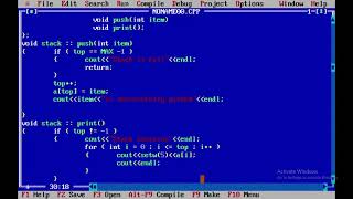 C++ Program to Implement - Stack Push Operation