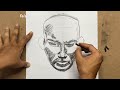 How to make portrait with charcoal  fnart